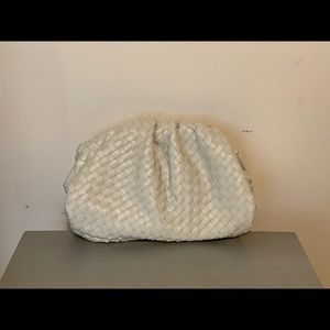 Faux leather dumpling bag/clutch